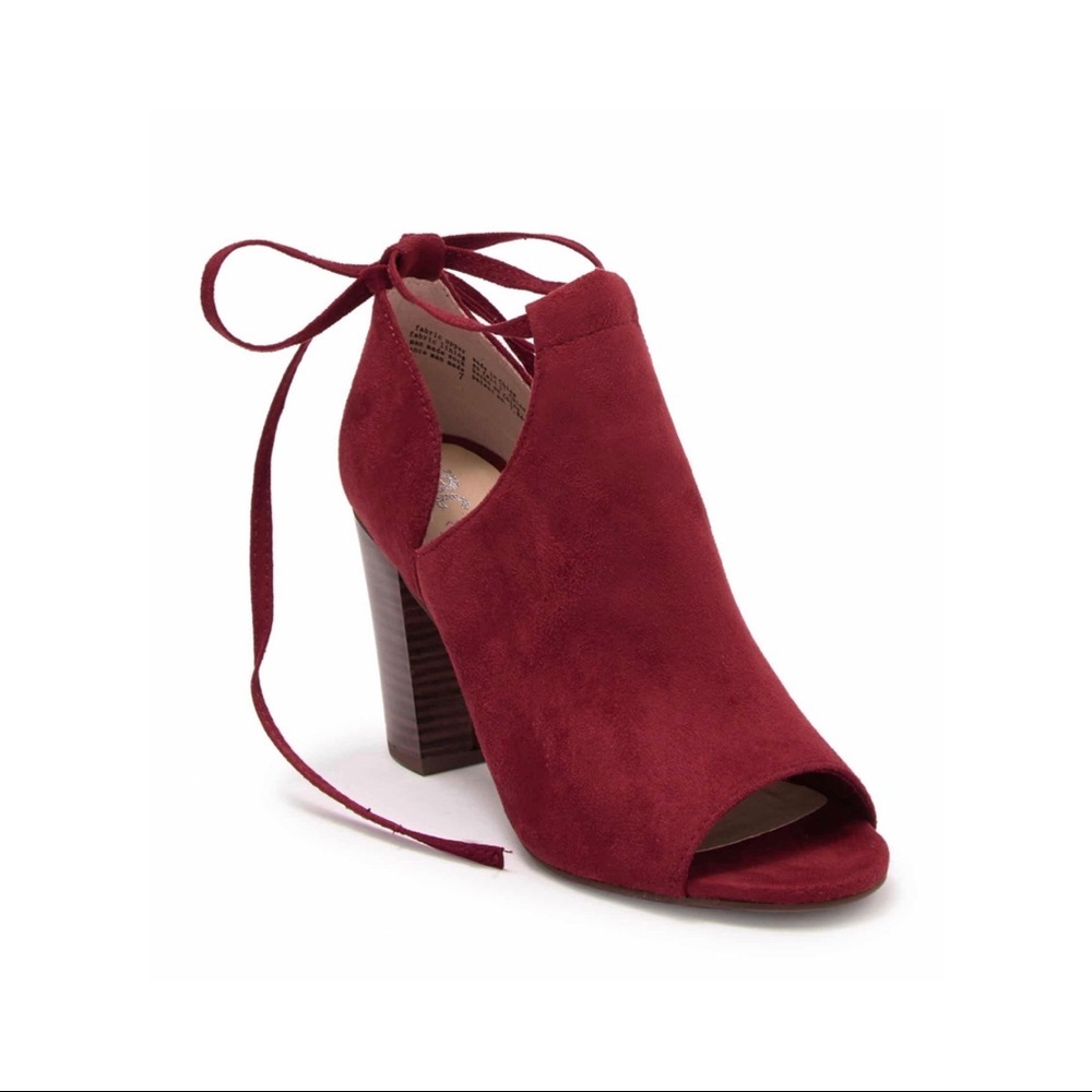Vegan Block Heel Bootie in Brick